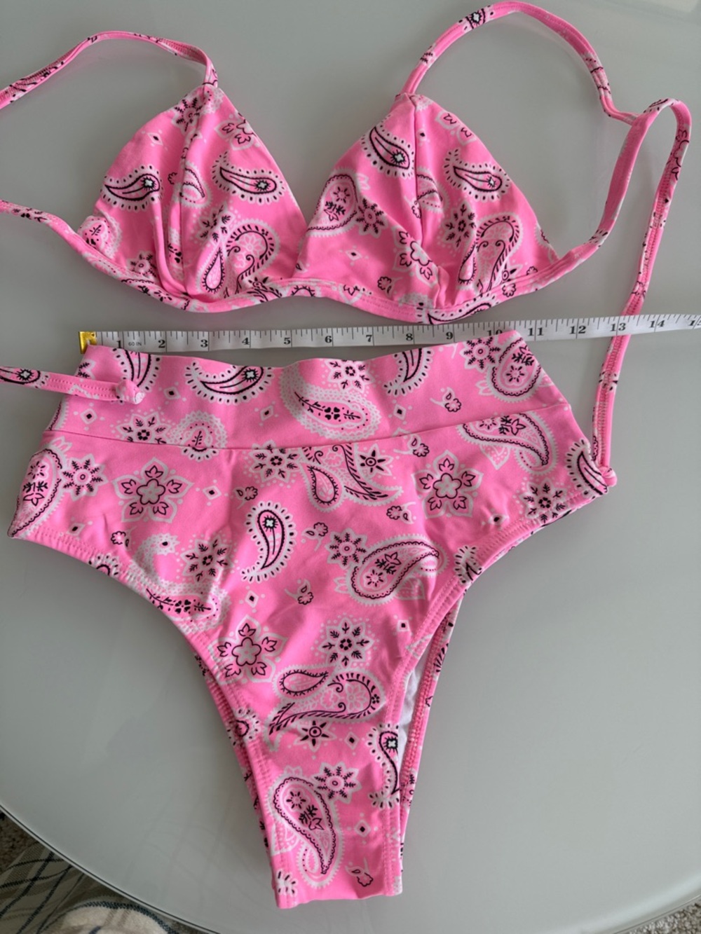 Pink Paisley Two-Piece Bikini Set